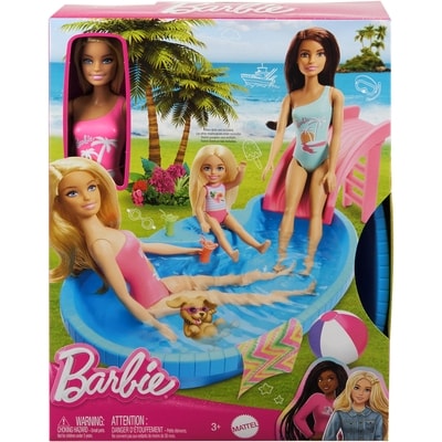 Barbie Doll Blonde and Pool Playset and Accessories 1 ea, $23.00/1ea