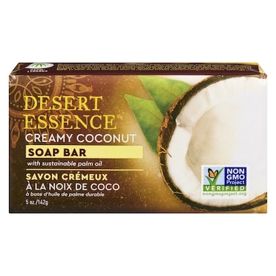 Desert Essence Savon crémeux à la noix de coco 142 g, 4,22 $/100g