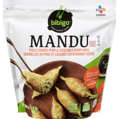 Bibigo Mandu quenelles au porc et légumes entièrement cuites 710 ml, 1,13 $/100ml