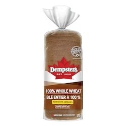 Dempster's 100% Whole Wheat Bread 570 g, $0.79/100g