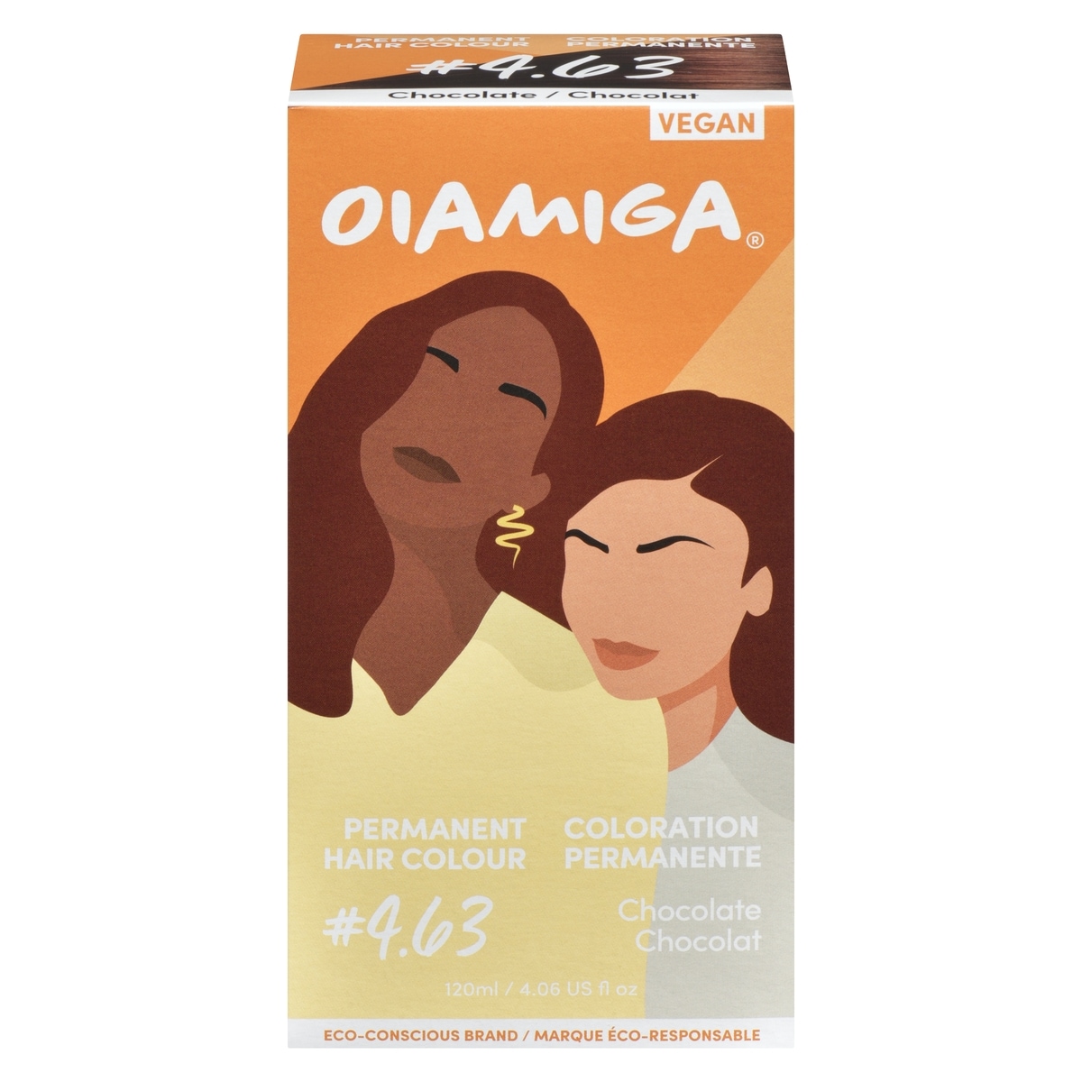Oiamiga Coloration permanente #4.63 chocolat 130 ml, 13,07 $/100ml