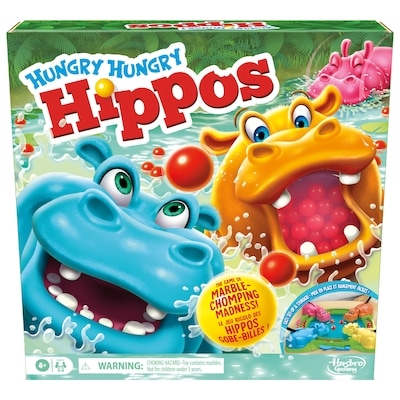 Hasbro Hungry Hungry Hippos Board Game 1 ea, $20.00/1ea