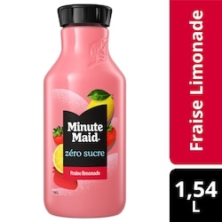 Minute Maid Zero Sucre Limonade aux fraises Bouteille - 1.54 l | Maxi