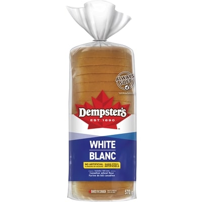 Dempster’s Pain blanc 570 g, 0,88 $/100g