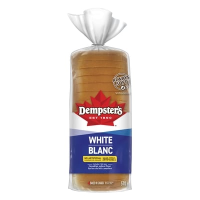 Dempster’s Pain blanc 570 g, 0,79 $/100g