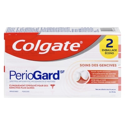 Colgate Periogard sf dentifrice antigingivite, antisensibilité et anticarie soins des gencives emballage écono 70 ml, 17,13 $/100ml