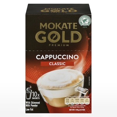 Mokate Powdered Coffee Drink Mix Cappuccino Classic 140 g, $3.06/100g