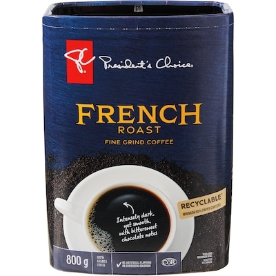 President's Choice French Roast Fine Grind Coffee 800 g, $3.12/100g