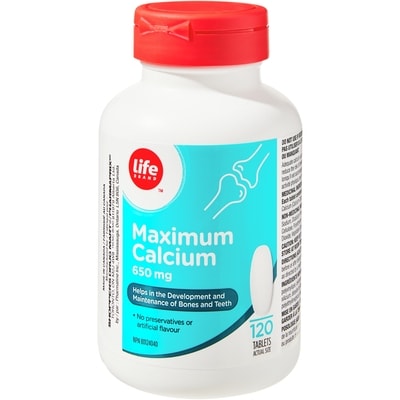 Life Brand Maximum Calcium 650 mg 120 Tablets 120 ea, $0.10/1ea