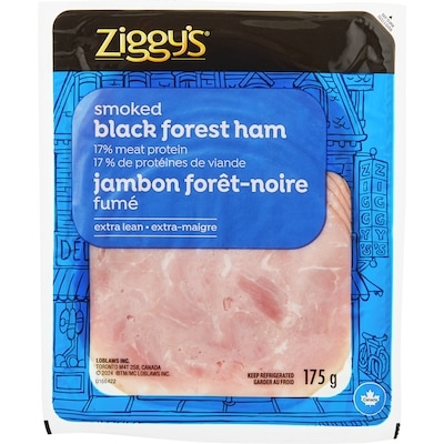 Ziggy's Smoked Black Forest Ham Slices 175 g, $2.00/100g