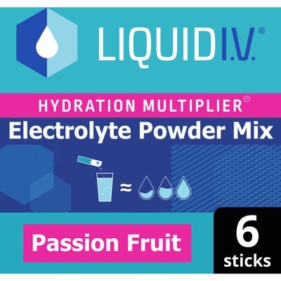 Liquid I.V Electrolyte Drink Mix for accelerated hydration Passion Fruit 6 ea, $2.67/1ea