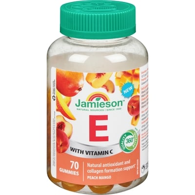 Jamieson Vitamin E Gummies With Vitamin C 70 ea, $0.30/1ea
