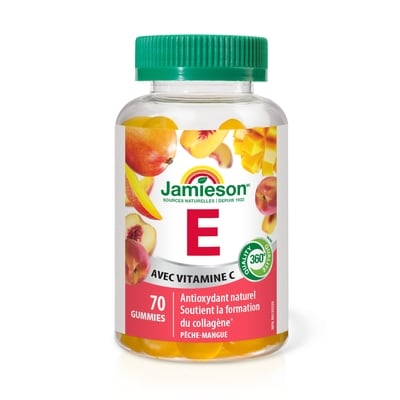 Jamieson Vitamine e gummies avec vitamine c 70 ea, 0,26 $/1ch