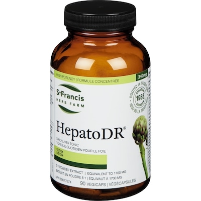 St Francis Herb Farm Hepatodr Daily Liver Tonic Detox High Potency 340 Mg 90 ea, $0.50/1ea
