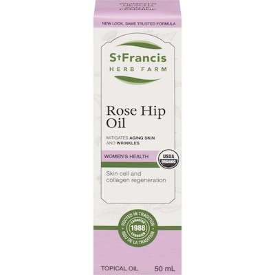 St Francis Herb Farm Topical Oil Rose Hip Oil 50 ml, $79.98/100ml