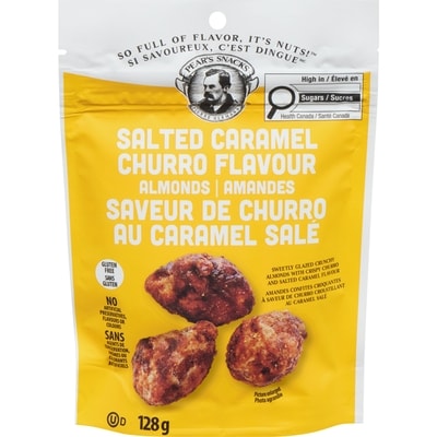 Pear's Snack Salted Caramel Churro Flavour Almonds 128 g, $7.41/100g