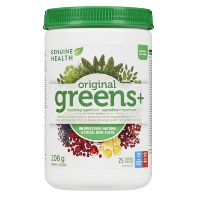Superaliment nourrissant poudre original greens+ naturel non-sucré