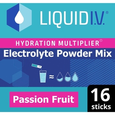 Liquid I.V Electrolyte Drink Mix Passion Fruit Hydration Multiplier 16 ea, $2.06/1ea