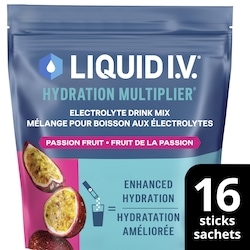 Liquid I.V Boisson électrolyte fruit de la passion aux vitamines 16 ea, 2,19 $/1ch