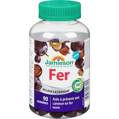 Jamieson Fer gummies 90 ea, 0,18 $/1ch