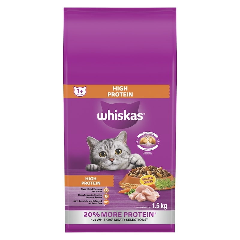 Adult Dry Cat Food High Protein With Real Chicken