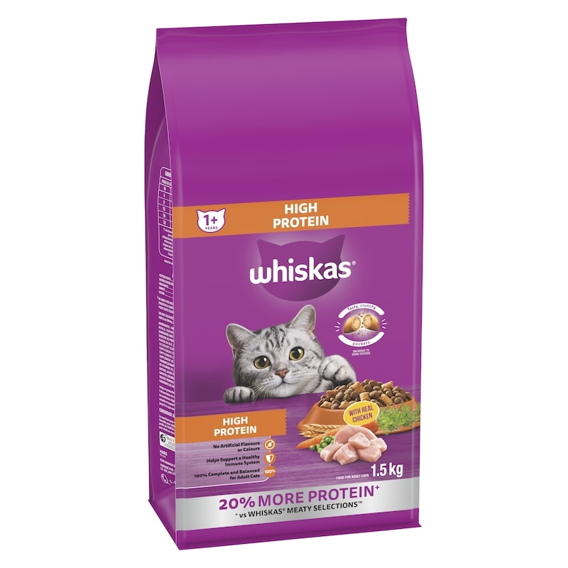 Adult Dry Cat Food High Protein With Real Chicken