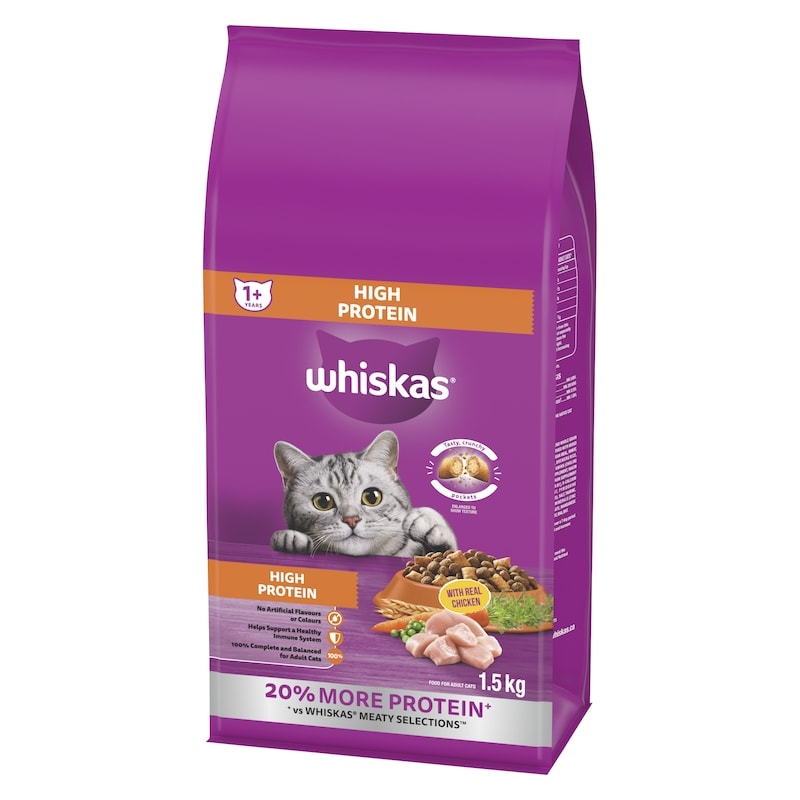 Adult Dry Cat Food High Protein With Real Chicken