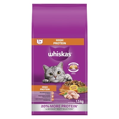 Adult Dry Cat Food High Protein With Real Chicken