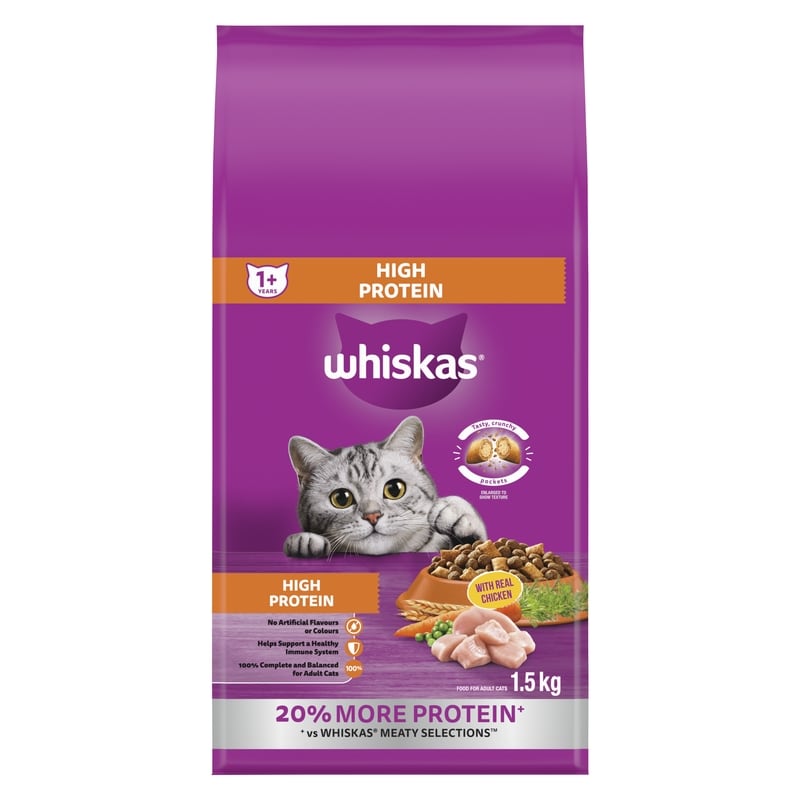 Adult Dry Cat Food High Protein With Real Chicken