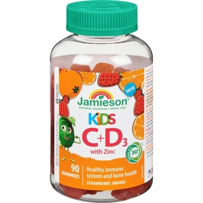 Jamieson Kids C + D + Zinc Gummies 90 ea, $0.23/1ea