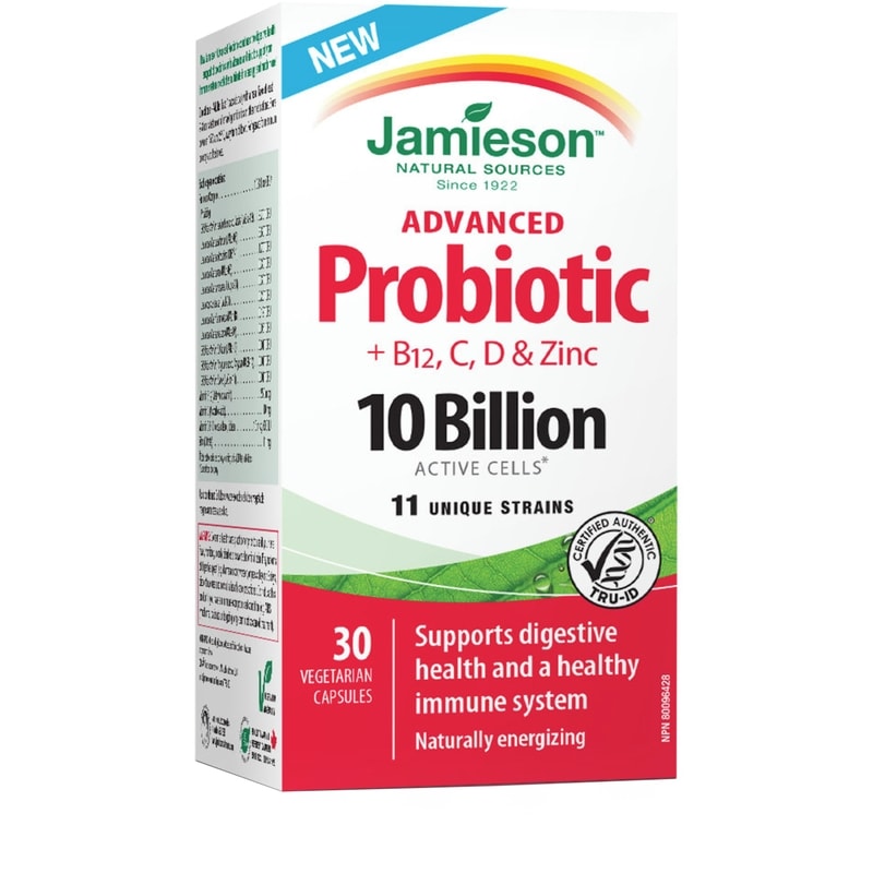 Advanced Probiotic + Vitamin C, D, B12, And Zinc