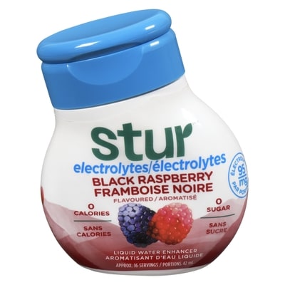 Stur Electrolytes framboise noire 42 ml, 10,69 $/100ml