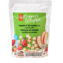 Apple and Strawberry Cereal Puffs