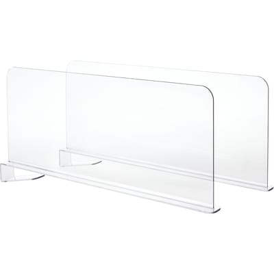 Multipurpose Shelf Divider 2 Piece Set