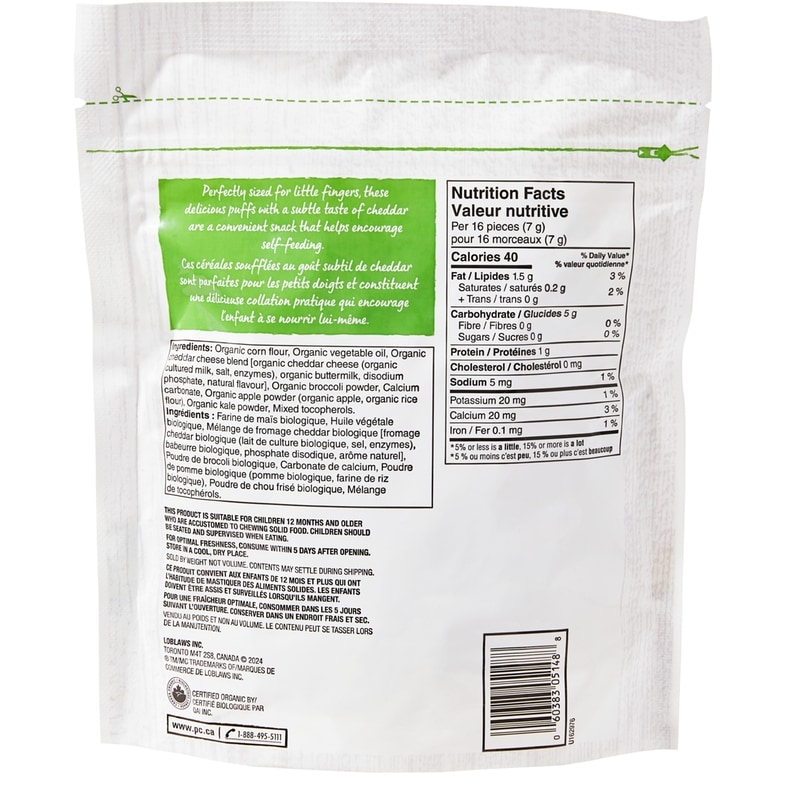 Broccoli and Kale Corn Puffs