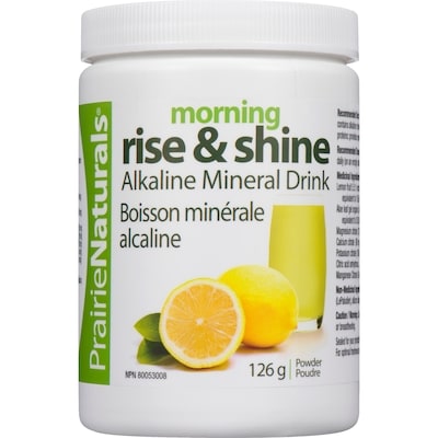 Prairienaturals Morning Rise & Shine Alkaline Mineral Drink Powder 126 g, $23.80/100g