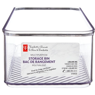 President's Choice Large Multipurpose Storage Bin 1 ea, $5.00/1ea