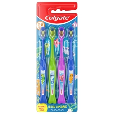 Colgate Ocean Explorer Extra Soft Kids Toothbrush Pack, 4 Count 4 ea, $2.75/1ea