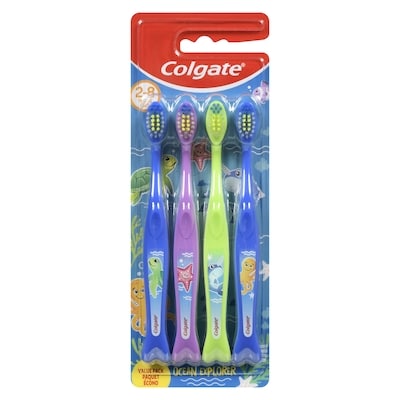 Colgate Toothbrushes Extra Soft Ocean Explorer 2-8 Years Value Pack 4 ea, $3.25/1ea