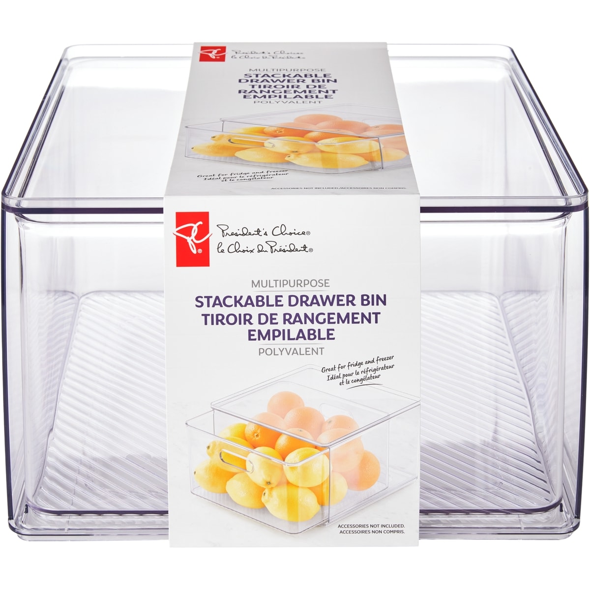 President's Choice Multipurpose Stackable Drawer Bin 1 ea, $22.00/1ea