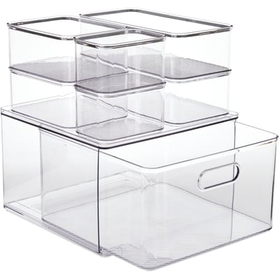 Bacs de rangement polyvalents, 7&nbsp;pièces