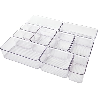 Bacs de rangement polyvalents, 10&nbsp;pièces