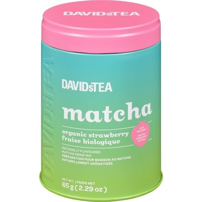 DAVIDsTEA Organic Strawberry Matcha 65 g, $24.60/100g