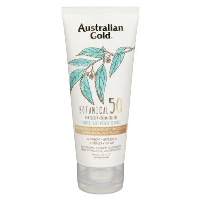 Australian Gold Botanical Spf 50 Tinted Face Mineral Lotion For Medium To Tan Skin Tones 89 ml, $26.96/100ml