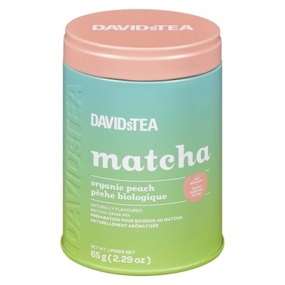 DAVIDsTEA Organic Peach Matcha 65 g, $24.60/100g