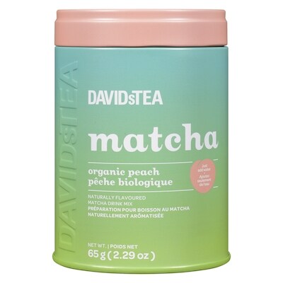 Matcha à la pêche biologique