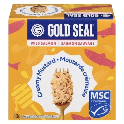GoldSeal Wild Salmon Creamy Mustard 80 g, $3.74/100g