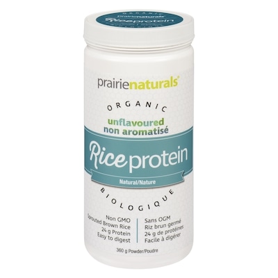 Prairienaturals Rice Protein Powder Unflavoured Natural Organic 360 g, $9.72/100g