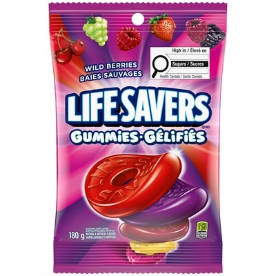 LifeSavers Baies sauvages, bonbons gélifiés, sac 1 ea, 3,79 $/1ch