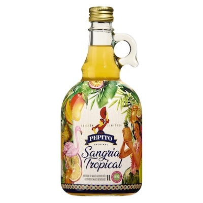 Pepito Boisson de malt alcoolisée original sangria tropical (Pièce d’identité requise au moment du ramassage) 1 l, 0,80 $/100ml